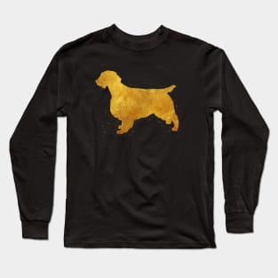 Welsh springer spaniel dog golden art Long Sleeve T-Shirt